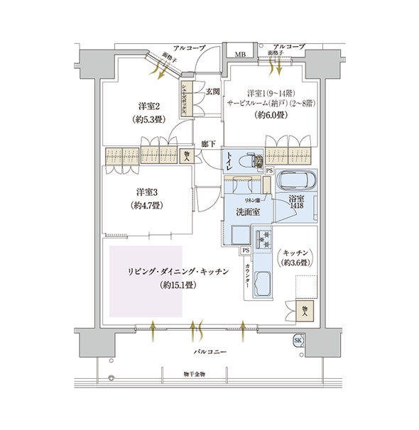 C TYPE 間取り